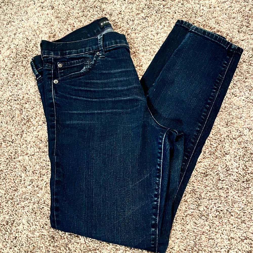 Express Mia Mid Rise Ankle Skinny Jean